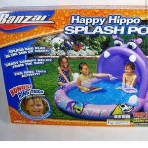 Banzai Happy Hippo Splash Pool - Purple